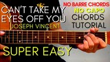 CAN’T TAKE MY EYES OFF YOU CHORDS (SUPER EASY CHORDS TUTORIAL) cover by Joseph Vincent