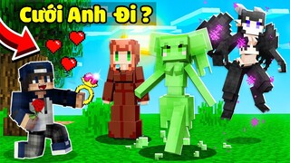 bqThanh Thử Thách Biến Tất Cả MOBS Thành CON GÁI Để Tìm Người Yêu Trong Minecraft ?