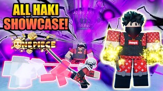 All Haki Full Showcase - Conqueror Haki, Internal Armament and Future Sight in A One Piece Game