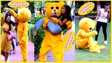 🤣😂funny Prank Teddy Bear with cute girls in Public Park🤣😂|SD Teddy|n#teddybear #funny #comedy #sd