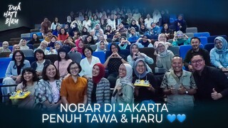 Nobar DUA HATI BIRU Di Jakarta Penuh Tawa & Haru 💙💙