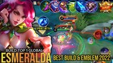 Slow & Sustain Esmeralda Best Build 2022 - Build Top 1 Global Esmeralda ~ MLBB