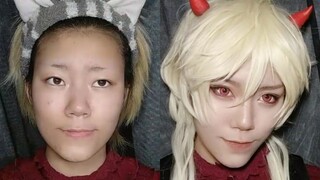 【須王月沢】小恶魔系lolita基佬妆教程