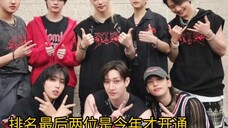 Peringkat pengikut Instagram pribadi Stray Kids, delapan orang dibagi menjadi tiga tingkatan, dua te