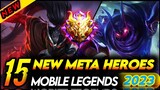 15 NEW META HEROES MOBILE LEGENDS 2023 (SEASON 27) | Mobile Legends Tier List