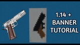 How to make a Pistol Banner in Minecraft!