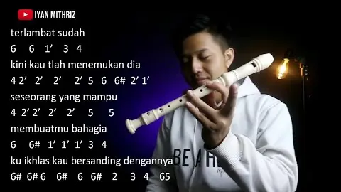 Not Angka MENGHARAPKANMU - TEGAR (RECORDER COVER) - Bstation