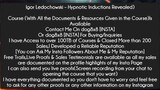 Igor Ledochowski – Hypnotic Inductions Revealed Course Download