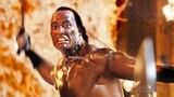 The Rock screams shirtless in the flames | The Scorpion King | CLIP
