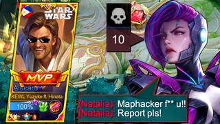 YUZUKE VS TOP GLOBAL NATALIA! 🔥 | SHE THOUGHT I'M USING MAP HACK! 🤣 | (SHE'S SO ANGRY AT ME!! 😡)