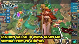 BAHAS SEMUA BARANG YANG ADA DI TAS - Lords Mobile