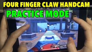 FOUR FINGER CLAW HANDCAM | PRACTICE MODE | PUBG MOBILE - IPAD MINI 5