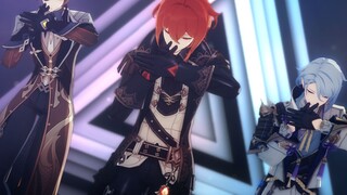 MMD】MANIAC dari Zhongli & Diluc & Ayato