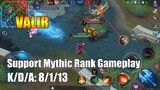 Valir support Mythic Rank Gameplay | Road to top1 global Squad Season 15