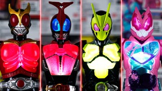 [Tampilan Super] Kreasi Cerdas Seri Kamen Rider Boneka Bercahaya Bergerak Kuuga Kabuto Reiichi Levy