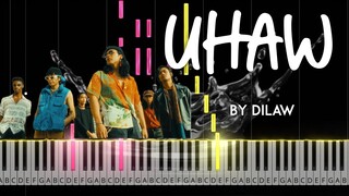 Uhaw by Dilaw piano cover + sheet music & lyrics