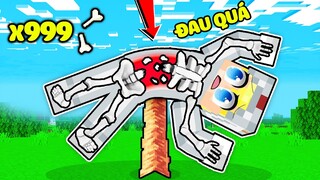 NẾU NHƯ TÔ GÀ BỊ GÃY 1000 CÁI XƯƠNG TRONG MINECRAFT*TÔ GÀ THỬ THÁCH GÃY 1000 XƯƠNG