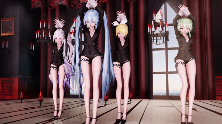 [MMD Miku Miku] Miku และคนอื่น ๆ จะร้องเพลงและเต้นเพื่อคุณ! แอ็คชั่นแย่กว่าความตื่นเต้น! คุณยังลังเล