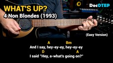 What's Up - 4 Non Blondes (1993) Easy Guitar Chords Tutorial with Lyrics Part 1