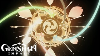 Genshin Impact - ENDING Cutscene Legends of The Kasen Irodori Festival Hues of The Violet Garden