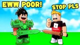 I caught RICH KID bullying POOR KID (bedwars)