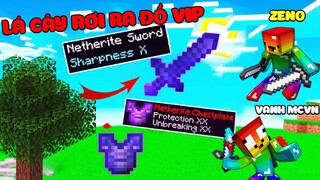 MINECRAFT, NHƯNG LÁ CÂY RƠI RA ĐỒ VIP ** ĐẠI CHIẾN LÀNG NOOB TEAM