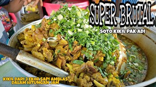 SURGANYA PECINTA KIKIL !! SOTO KIKIL GEROBAKAN PALING LARIS || SOTO KIKIL PAK ADI - kuliner gresik