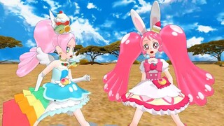 【mmdプリキュア】キュアホイップ＆キュアパルフェでパンダヒーロー