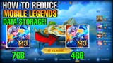 How To Reduce Mobile Legends Data Storage! No Download Resources | Fix Lags & FPS Drop