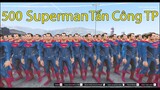 GTA 5 Mod - 500 Siêu Nhân Superman Tấn Công Khu Quân Đội Và Thành Phố
