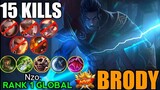 King of Critical | Brody Top 1 Global | Gameplay by Nzo. | Mobile Legends Bang Bang