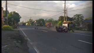 Tricycle - motorbike accident in Philippines....