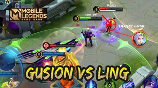 GUSION VS LING AND FULL COUNTER 🔥🔥🔥 | GUSION GAMEPLAY #93 | MOBILE LEGENDS BANG BANG