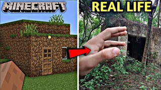 MINECRAFT HOUSE IN REAL LIFE !