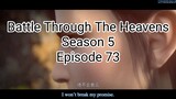 Battle Through The Heavens Season 5 Episode 73