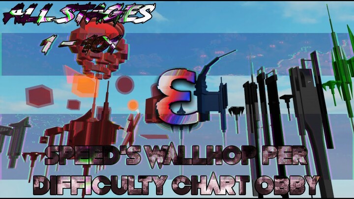 Speed's Wallhop Per Difficulty Chart Obby: ε [All Stages 1-101] (ROBLOX Obby)