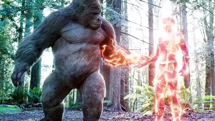 The Flash teamed up! The fastest orangutan in the world