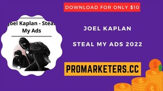 Joel Kaplan – Steal My Ads 2022