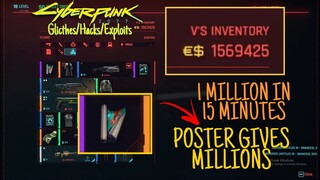 HOW TO MAKE 1 MILLION IN 15 MINUTES! (EASY MONEY)! POSTER GLITCH | CYBERPUNK 2077