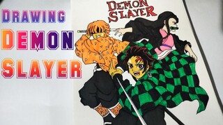 Drawing Demon Slayer