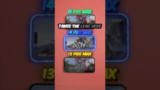 iPhone 15 Pro Max vs 14 Pro Max vs 13 Pro Max Speed Test (PUBG Mobile/BGMI) #shorts #bgmi #pubg