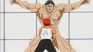 Baki The Grappler English Dub - Hanayama destroys Baki's arm. Baki fights on par with Hanayama