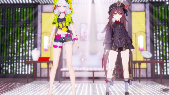 【MMD/Kiana&Huri】ช่วงซัมเมอร์!