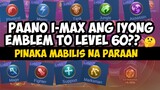 HOW TO MAX YOUR EMBLEM FAST!! AND EMBLEM TIPS (2020) | MLBB