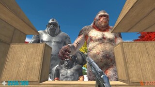 Me vs 90 Mutant Primates. Animal Revolt Battle Simulator ARBS