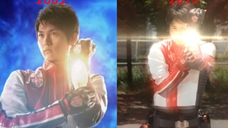 So sánh sự biến đổi của Ultraman Max-Kaito Touma trong các khoảng thời gian khác nhau.