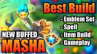 MASHA BEST BUILD 2022 | TOP 1 GLOBAL MASHA BUILD | MASHA - MOBILE LEGENDS | MLBB