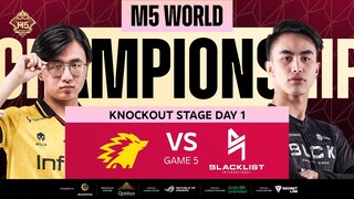 (FIL) M5 Knockouts Day 1 | ONIC vs BLCK | Game 5