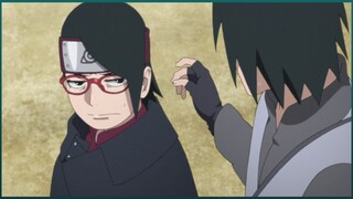 Sasuke x Sarada Cute Moments | Sasuke tries being a Good Dad on Parent and Child day