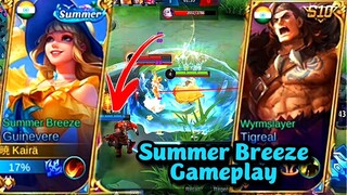 GODLY TIGREAL TANKS FOR my GUINEVERE | SUMMER BREEZE GAMEPLAY | Mobile Legends